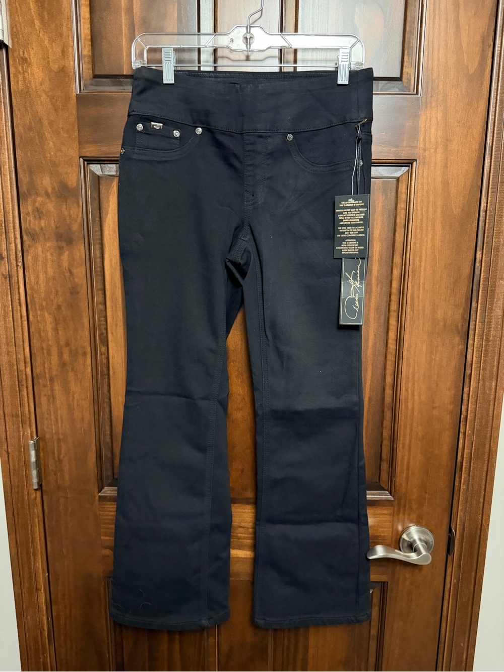 DG2 by Diane Gilman Black Bootcut Stretch Jeans